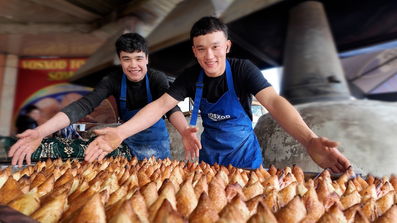 10,000 UZBEK SAMSA a Day?! This Tiny Kitchen Works Like a FACTORY.