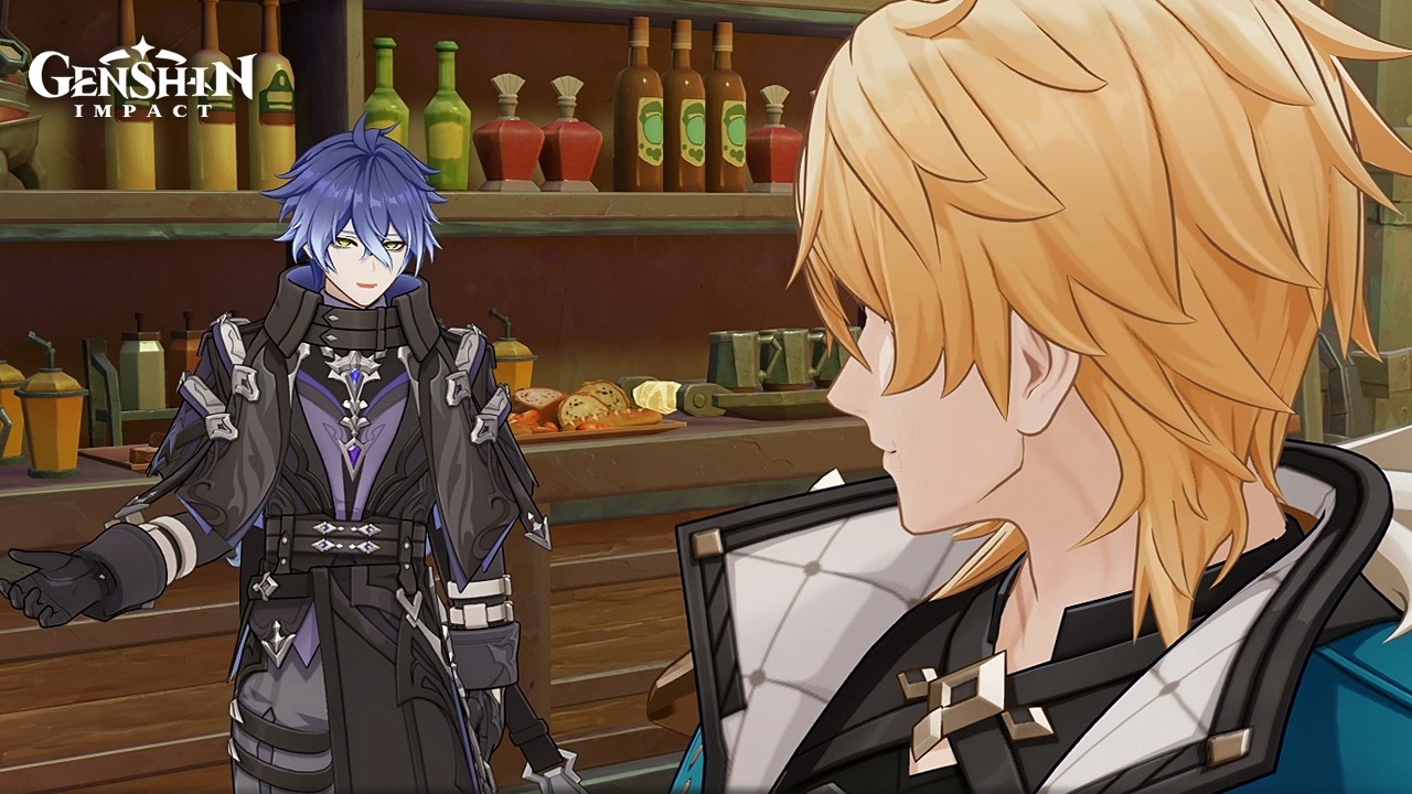 Varka & Bartender Flins Talk Drinks | Travelers' Tales: Moongaze Chapter | Genshin Impact Luna V