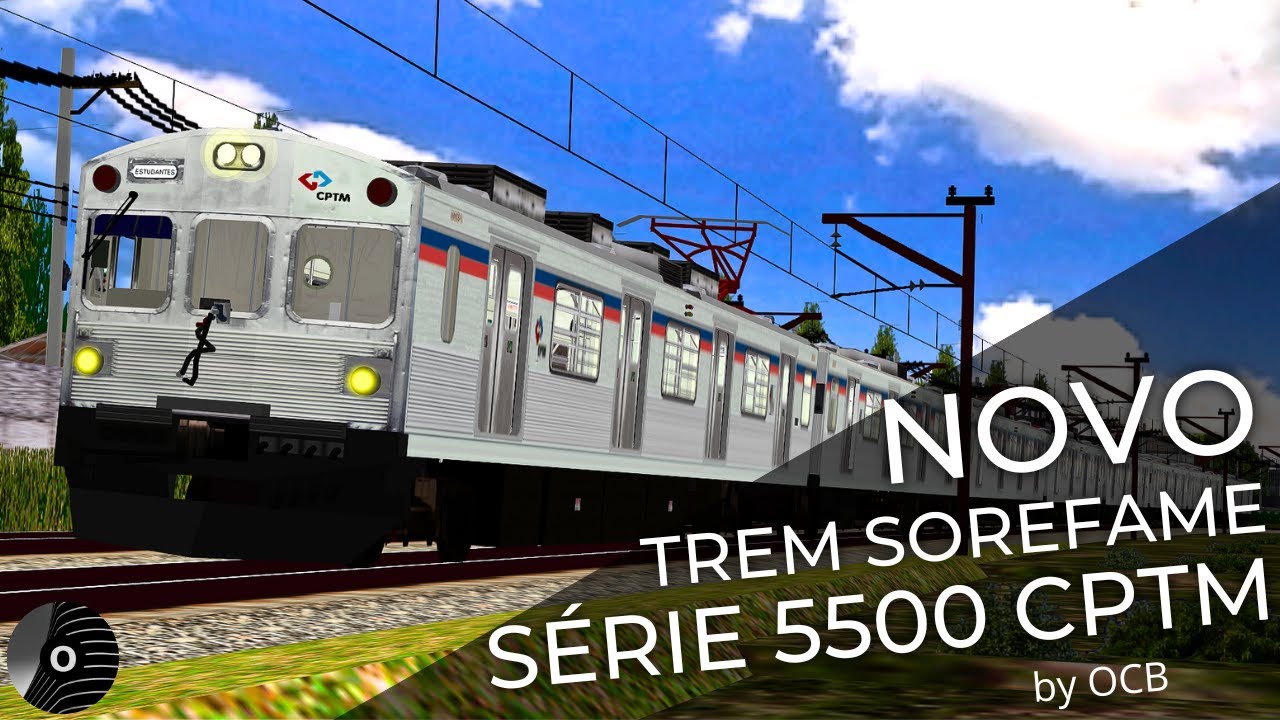 OpenBVE - NOVO TREM ACEC/SOREFAME SÉRIE 5500 (ELETROCARRO) da CPTM! Poá X Suzano