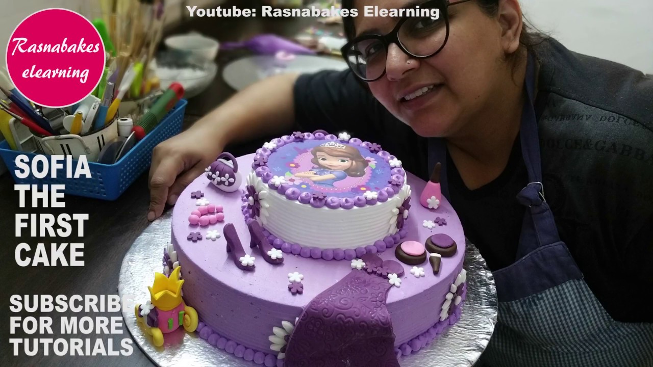 Princess Sofia the first birthday torte easy cake for girls birthday design ideas decorating