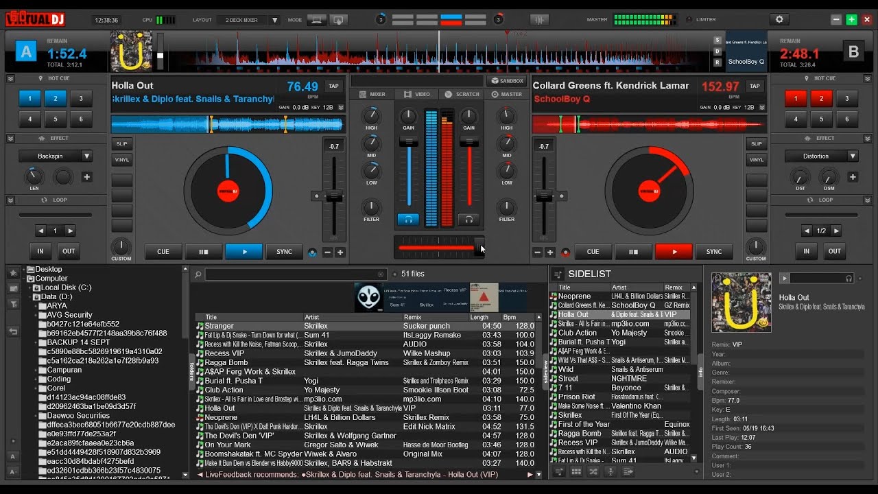 Remake | SKRILLEX Live @Ultra Music Festival 2015 Mix (Virtual DJ 8)