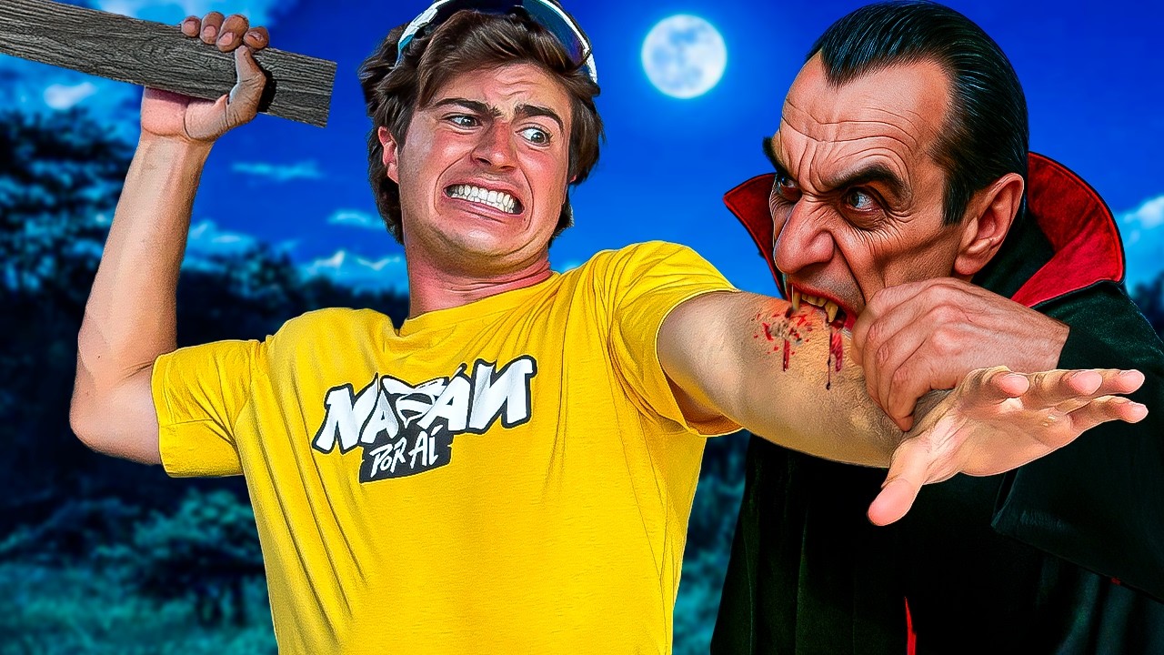 SOBREVIVI A UM ATAQUE DE VAMPIROS (FUI MORDIDO?) - Natan por Aí