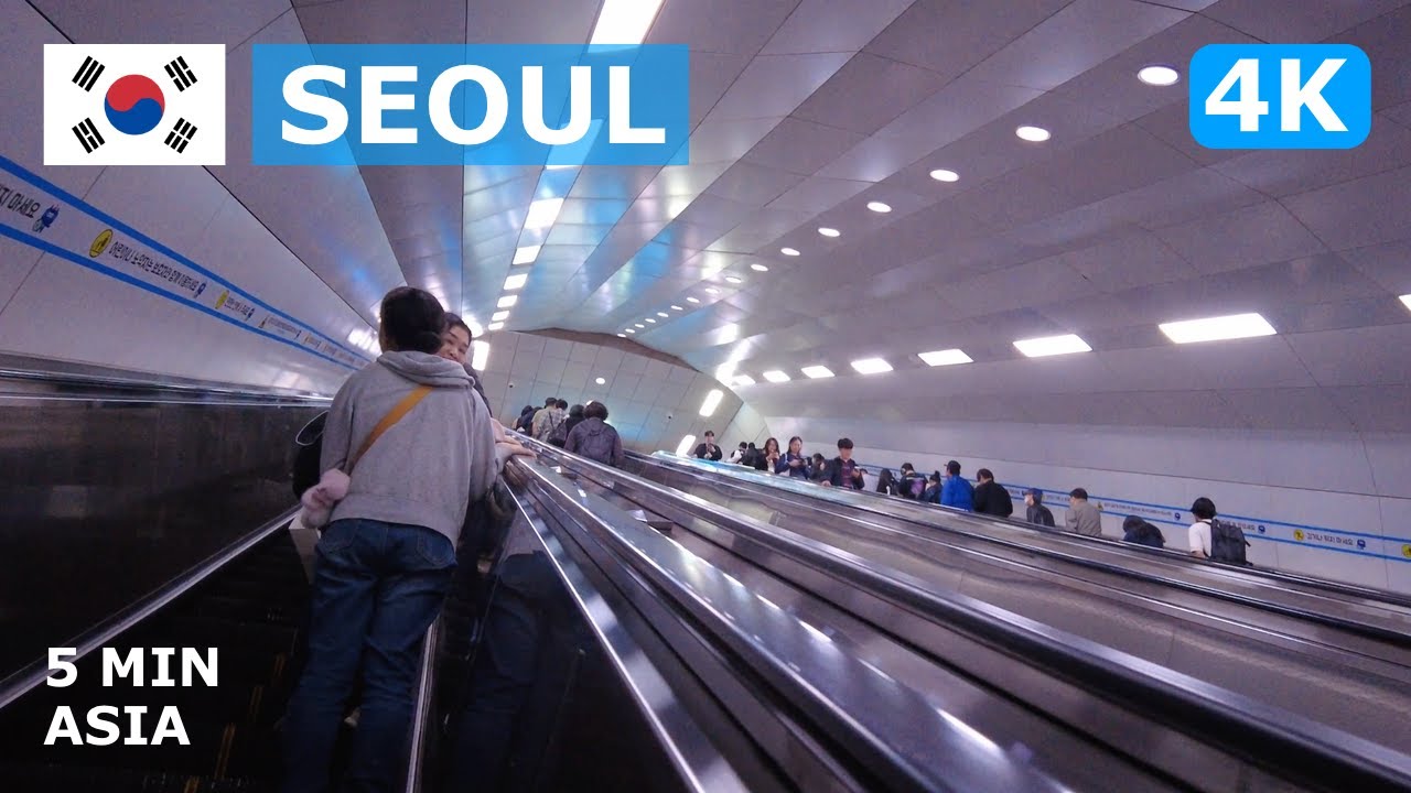 🇰🇷 South Korea - Seoul: 5 Minutes Walking Tour - 4K