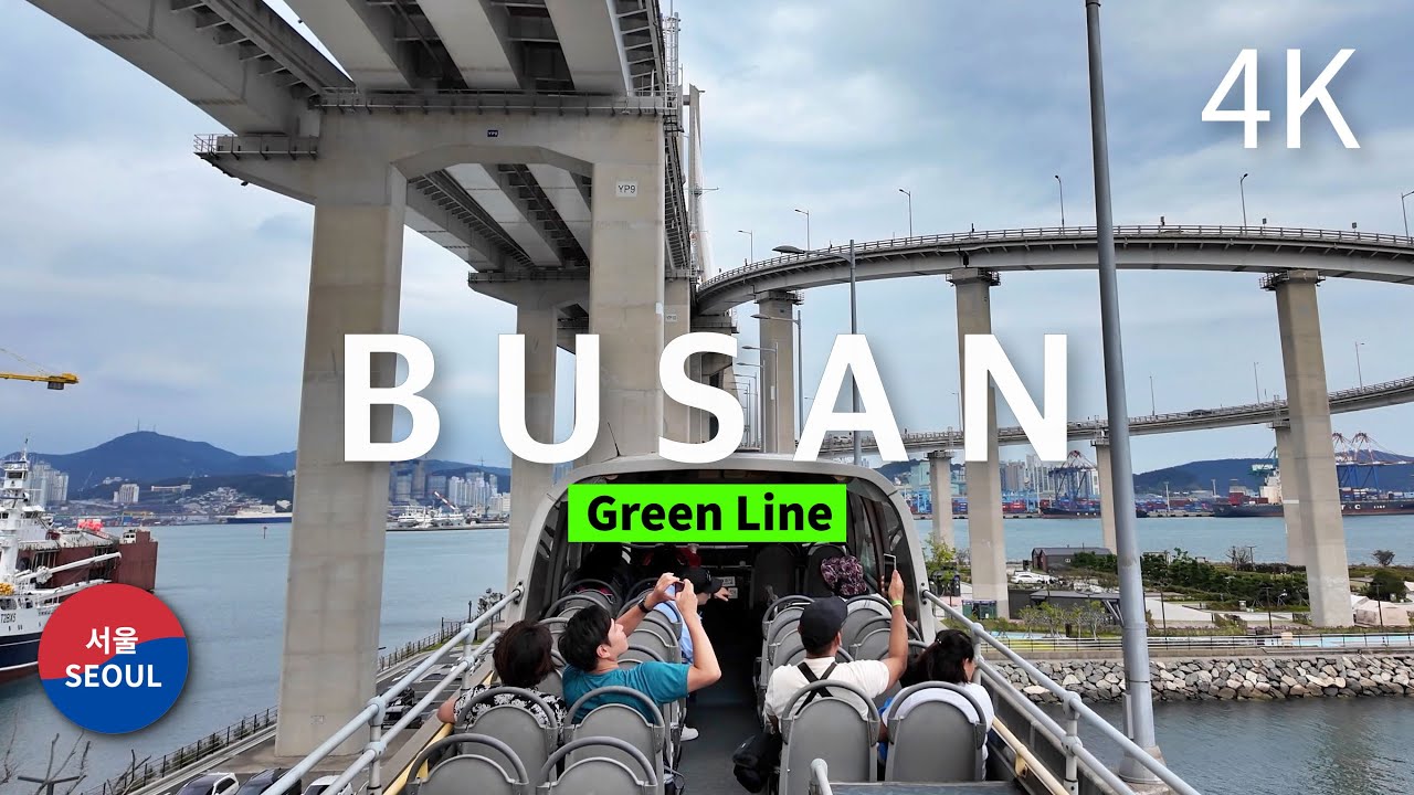 Busan City Tour Bus - Green Line / 부산시티투어 버스 - 그린라인 풀코스 주행 l 2024.09