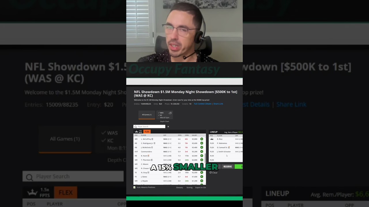 Создайте состав DraftKings NFL DFS с победителем GPP Millionaire!