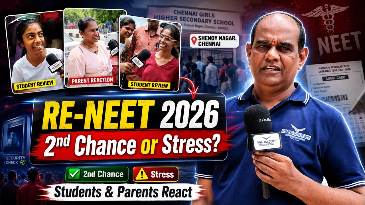 NEET Re-Exam 2026 Ground Report | Second Chance or Stress? Chennai Students React