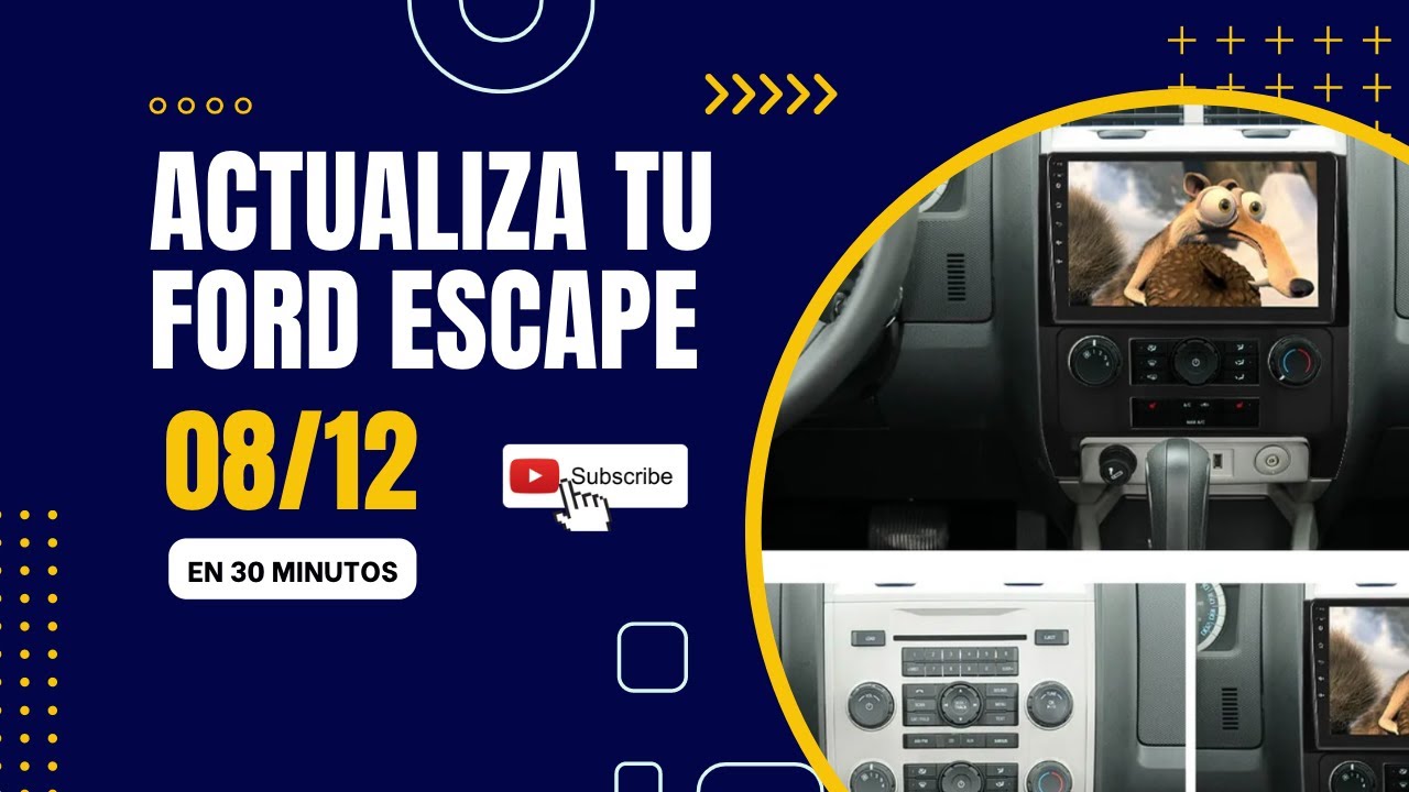 Ford Escape 2008/2012 Instalacion de Pantalla Tactil GPS, BLUETOOTH