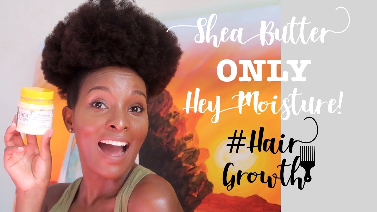 How to KEEP your Natural Hair Moisturized ALL WEEK! Shea Butter ONLY twist out
