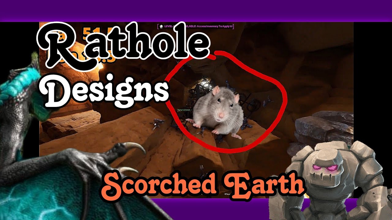 Rathole base designs | TOP 4 RATHOLES | After patch | ARK Ascended