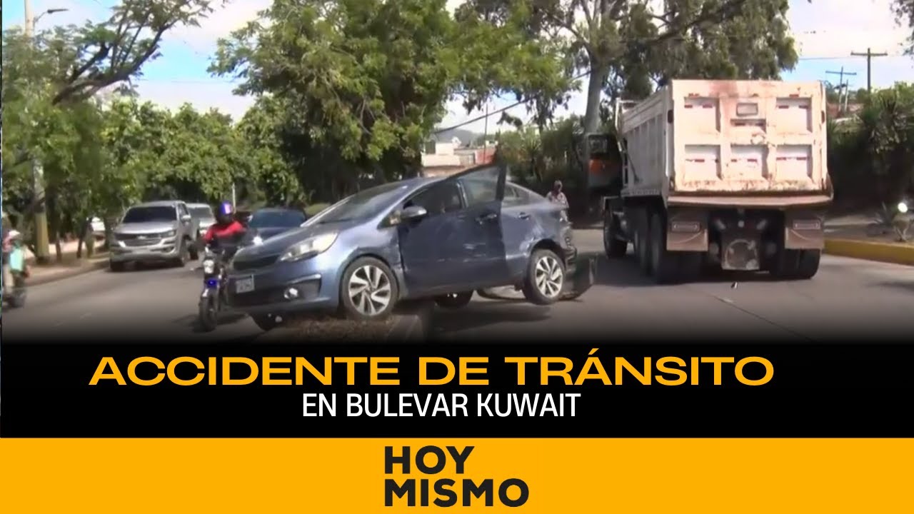 Accidente de tránsito en Bulevar Kuwait