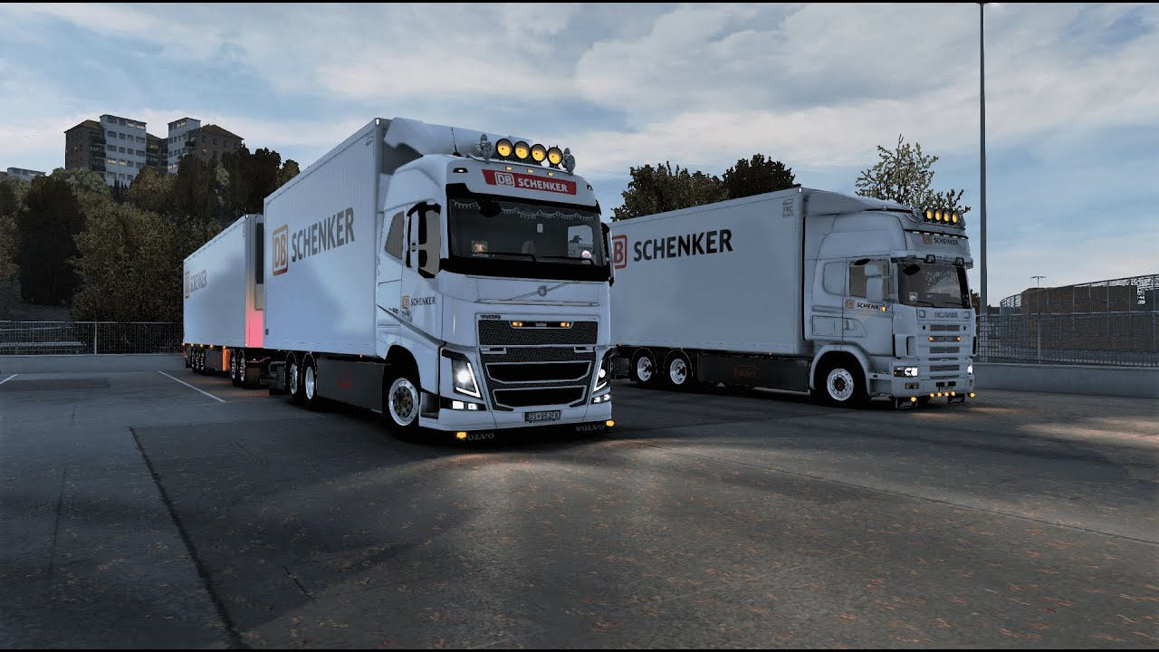 ETS2 1.45 Convoy Multiplayer with mods VOLVO FH 420/SCANIA 164L 480 (Kristiansand 🇳🇴-Oslo 🇳🇴)