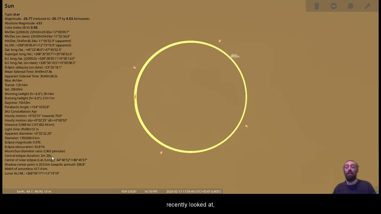 The Antarctic Annular Eclipse: First Eclipse of 2026