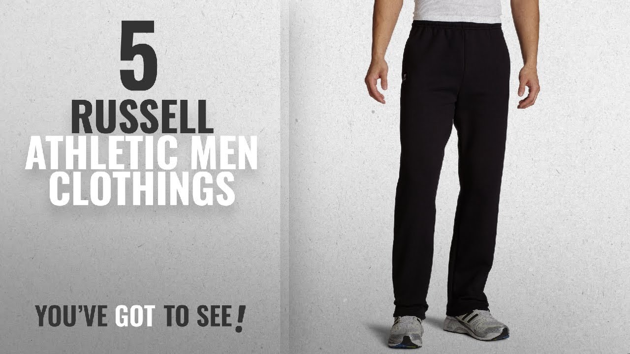 Top 10 Russell Athletic Men Clothings [ Winter 2018 ]: Russell Athletic Men's Dri-Power Open Bottom