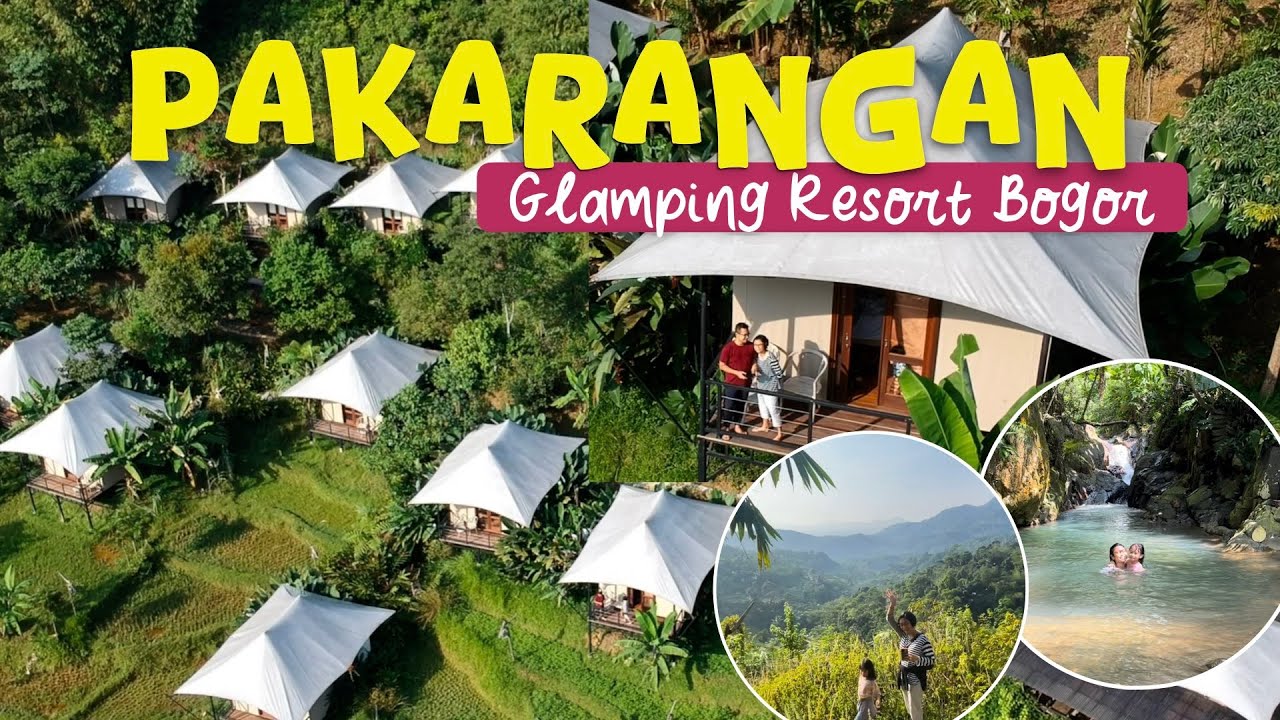 Pakarangan Glamping Resort Bogor, serasa glamping di Ubud Bali! Ada curug & panorama view!