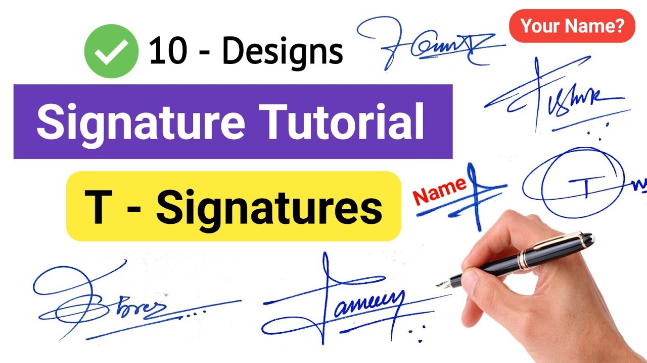 ✅ A To Z Signature Style | Signature Style Of My Name | T Signature Ideas | T Signature Style