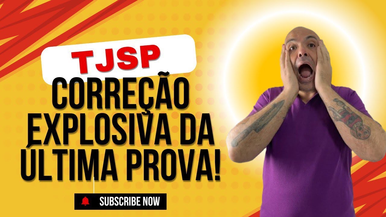 TJSP ESCREVENTE 2024 - CORREÇÃO EXPLOSIVA DA PROVA DE PORTUGUÊS COM O PROF BOLA DE FOGO - PARTE 1