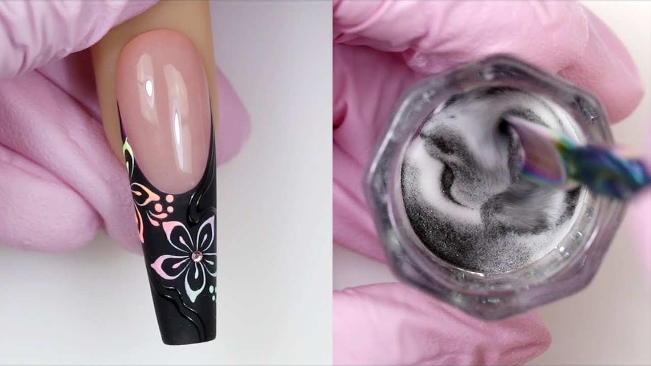 Uñas con acrilicos de colores 💅🏻✨ Nail Art