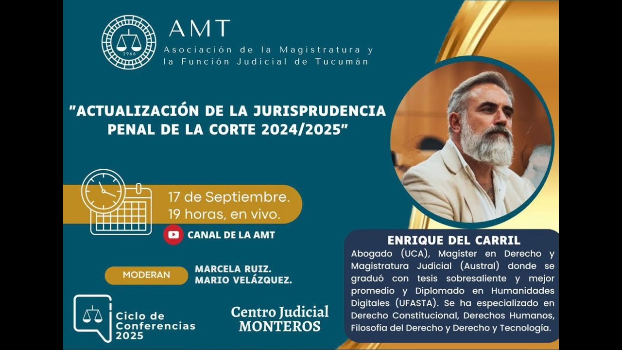 Dr. Enrique del Carril- Actualización de la jurisprudencia penal de la corte 2024/2025.