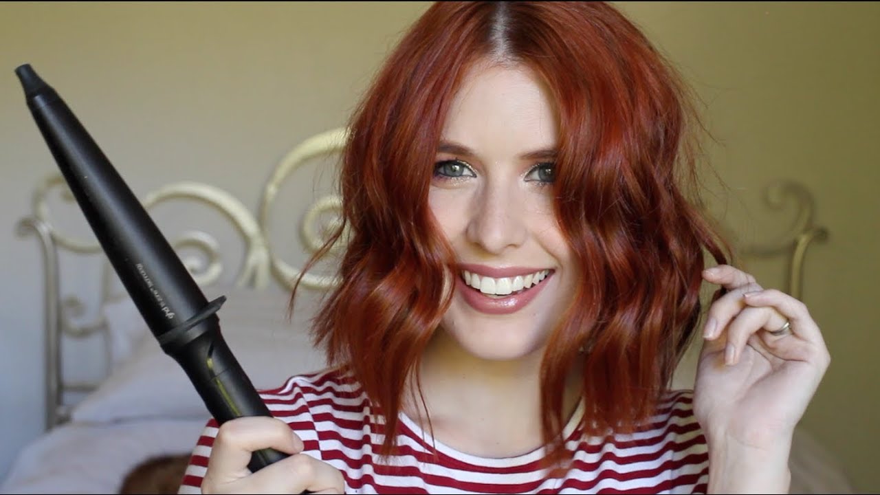 Beachy Waves Tutorial For Short Hair // GHD Creative Curl