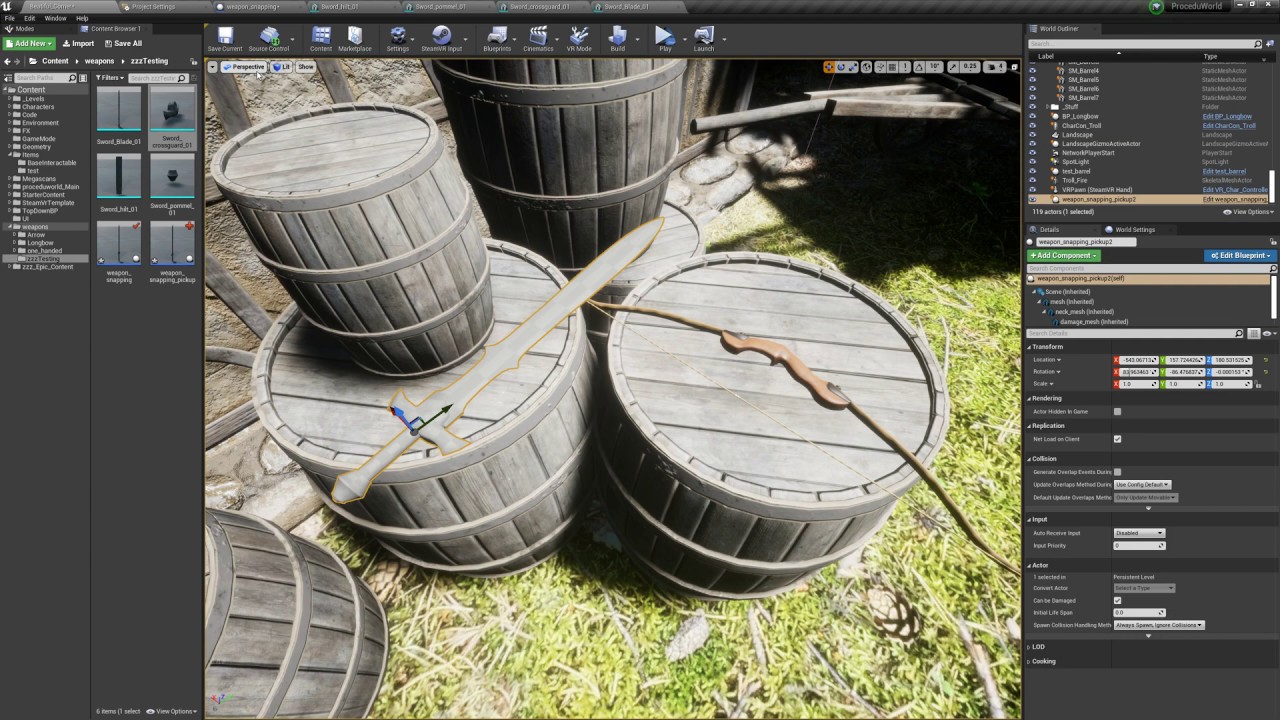 Unreal Static Mesh Socket Setup 4 24