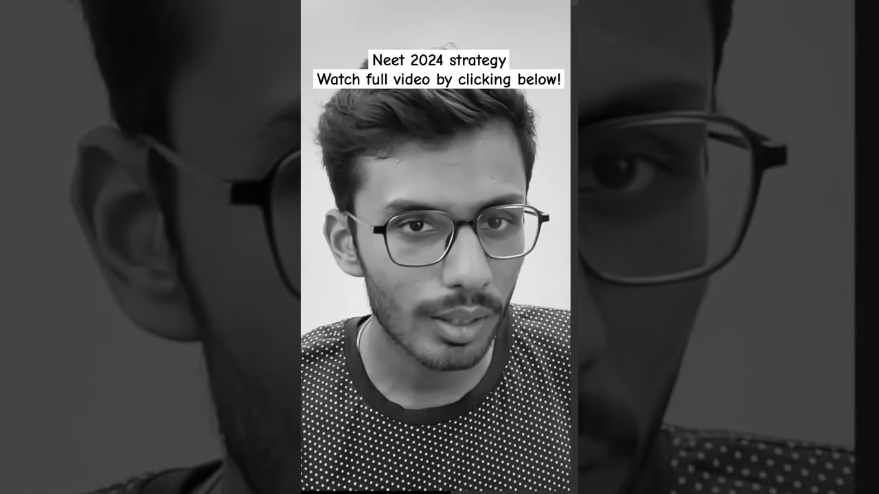 Full NEET 2024 Strategy! #neet #motivation