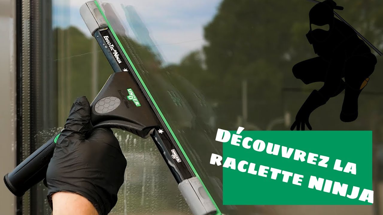 Raclette ErgoTec NINJA: la meilleure des raclettes pour le nettoyage professionnel des vitres