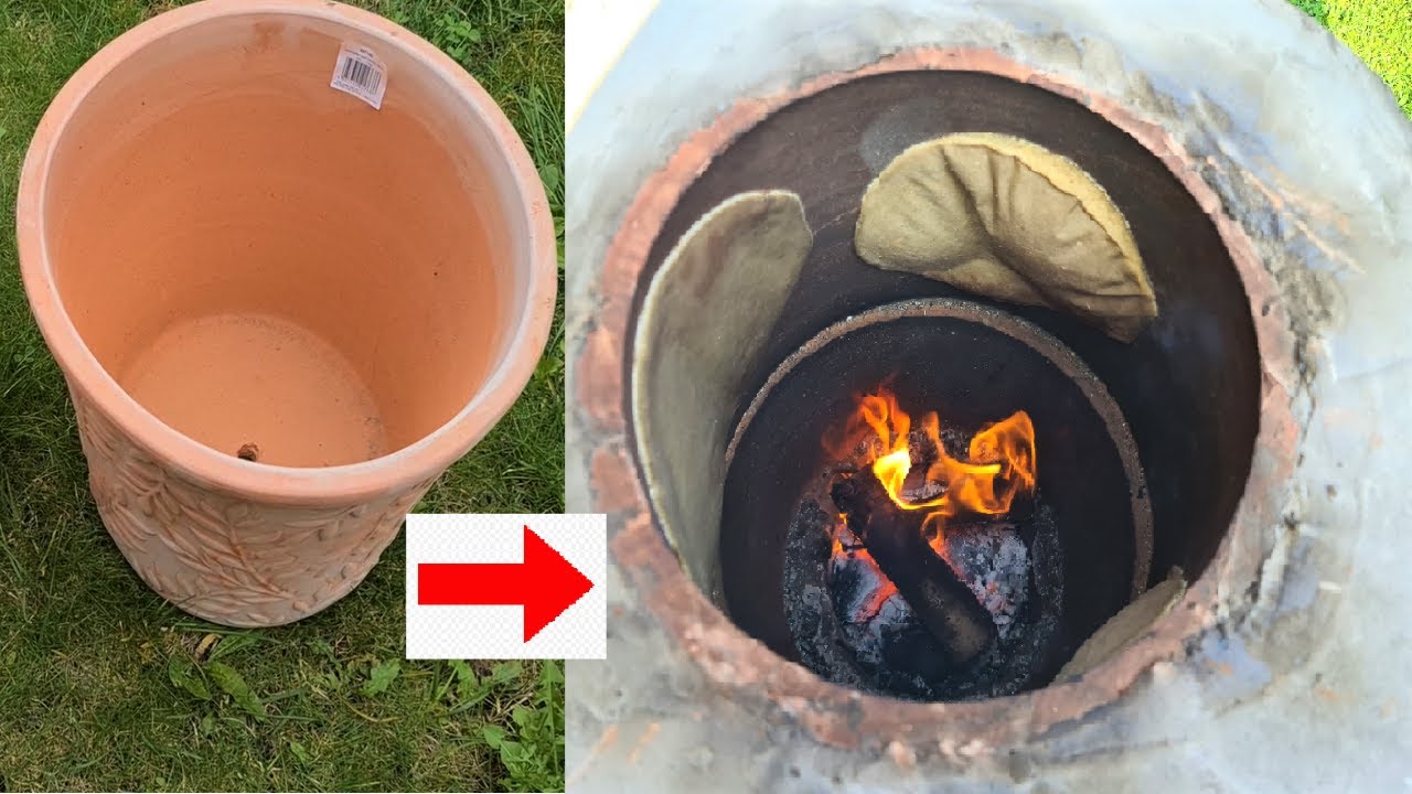DIY Tandoor for Grill, Tandoori Roti and Naan l Very Low Cost Home Made Tandoor l Urdu & Hindi