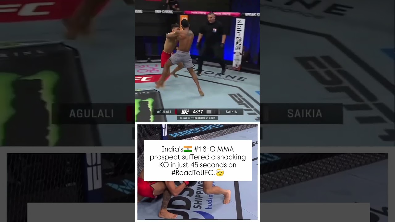 Indian MMA fighter fighter got knocked out at UFC 