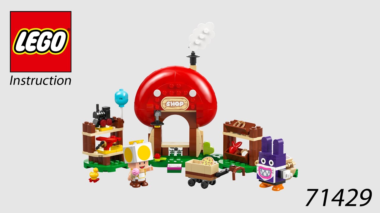 LEGO Instruction - Super Mario - 71429 - Nabbit at Toad's Shop Expansion Set