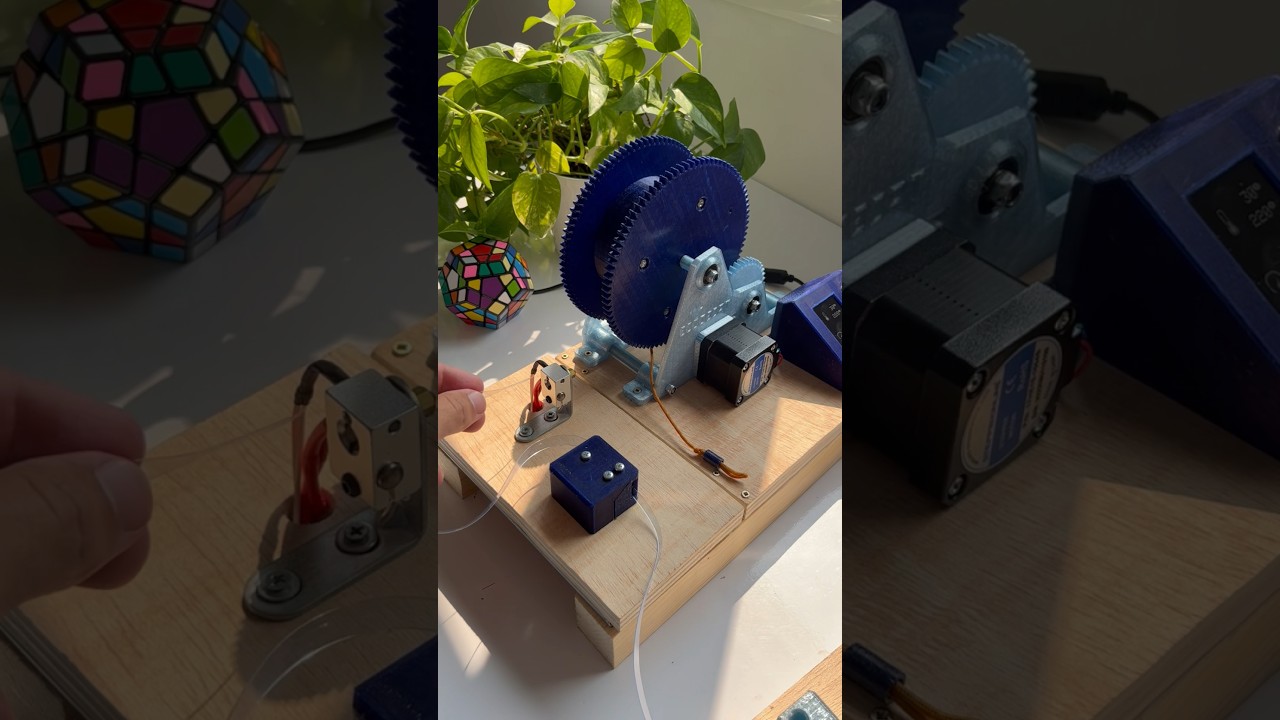 This machine turns plastic bottles into filament for 3D printing!