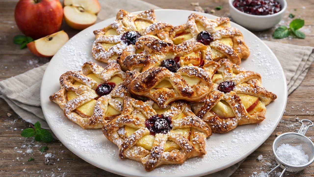Ces mini tartelettes aux pommes 🍎 font fondre tout le monde ! #minitartelettes#tartelettes 