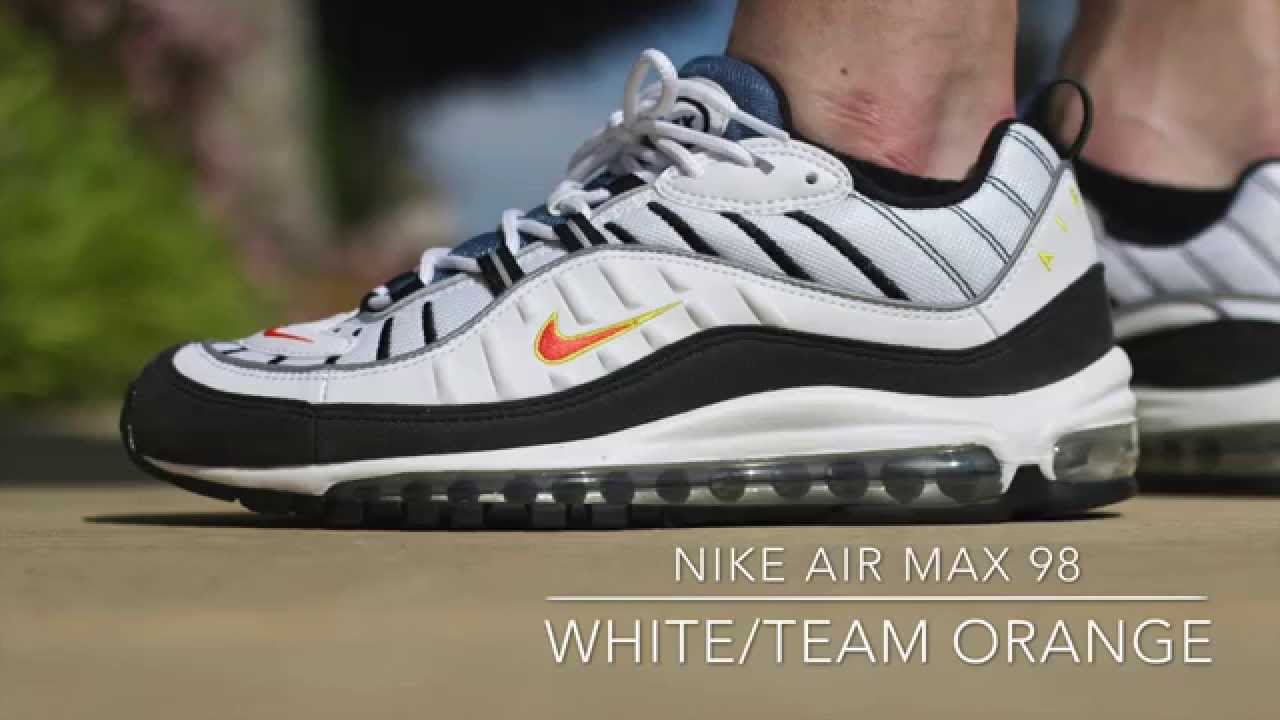 Nike Air Max 98 - White/ Team Orange