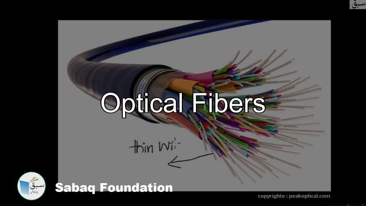 Optical Fibers, Computer Science Lecture | Sabaq.pk