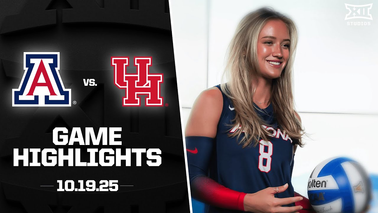 Arizona vs. Houston Highlights (10.19.25) | 2025 Big 12 Volleyball