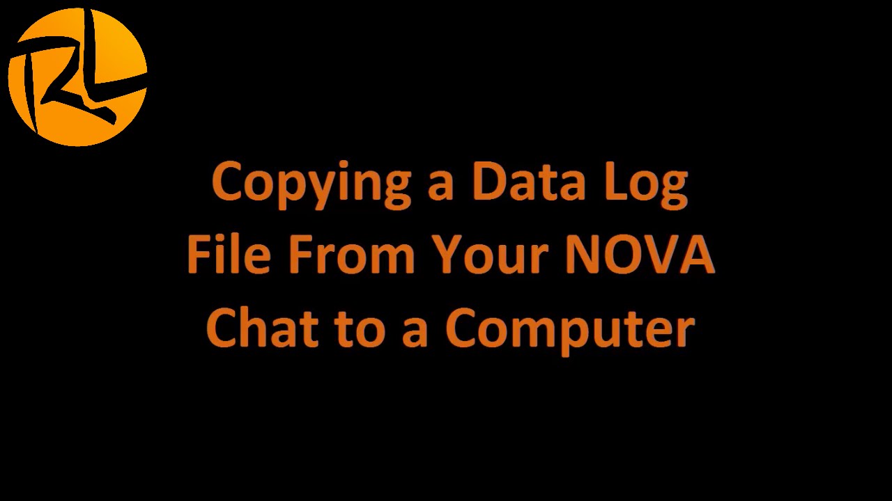 Copying a Data Log File From Your NOVA Chat to a Computer