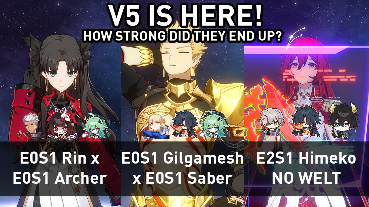 V5 IS HERE! | E0S1 Rin & E0S1 Gilgamesh & E2S1 Himeko Nova | Honkai: Star Rail 4.4 Beta