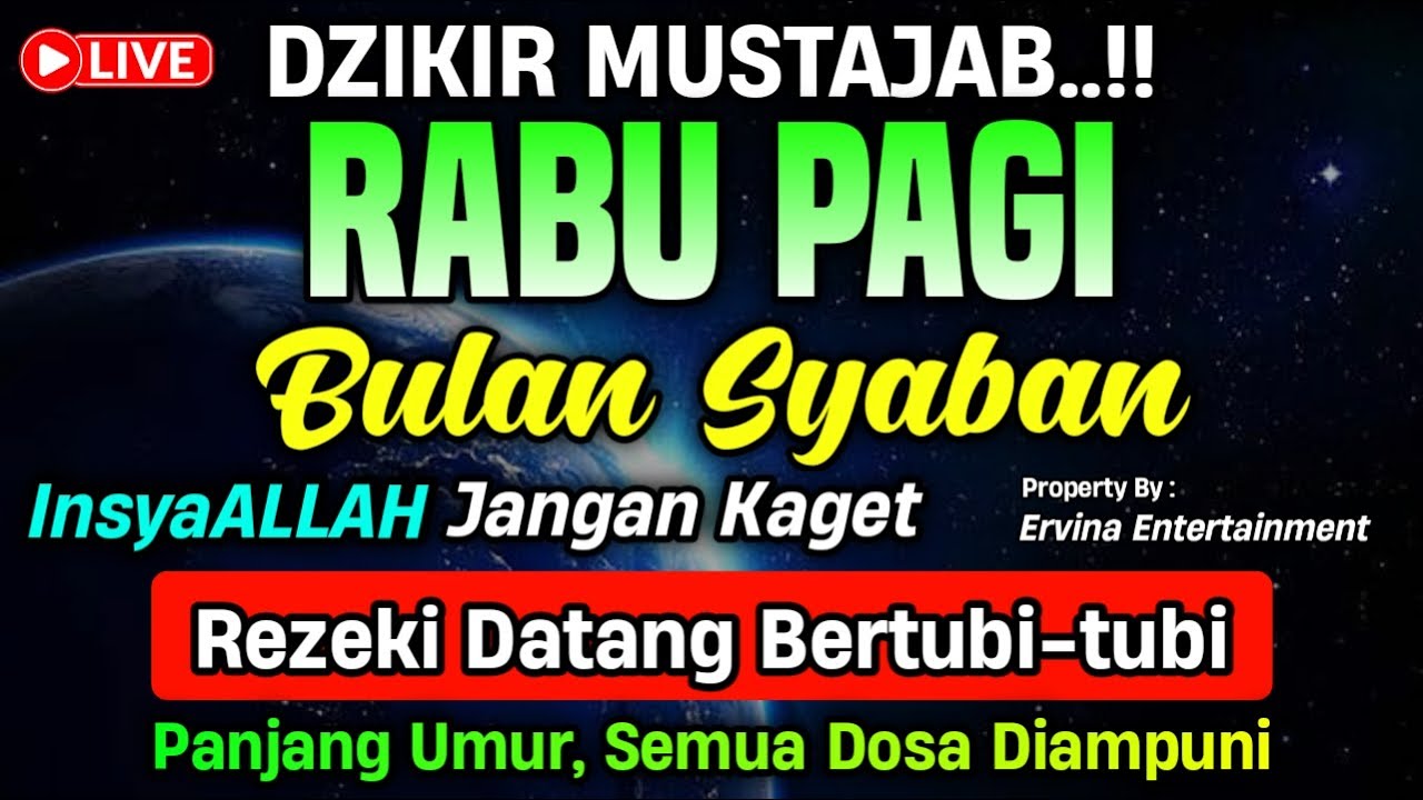 DZIKIR MALAM RABU MUSTAJAB.! Pengampunan Dosa, insyaAllah Rezekimu Mengalir Deras | DZIKIR MALAM