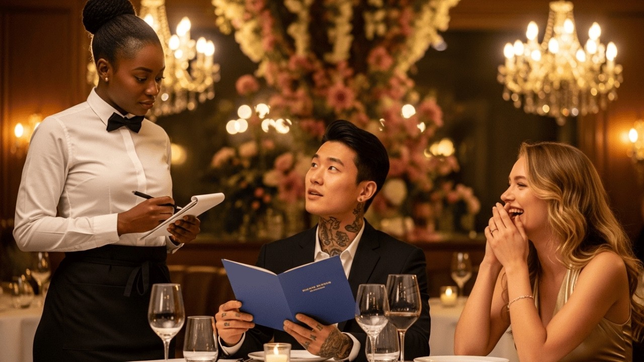 Korean Mafia Boss Orders in Foreign Language to Humiliate the Black Waitress–He Never Expected This