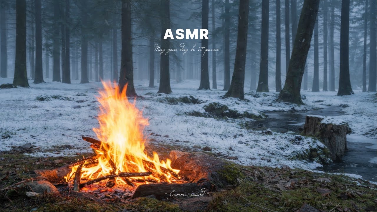 수면을 위한 모닥불 ASMR 🔥 장작 타는 소리 | 불면증·숙면·집중 1시간