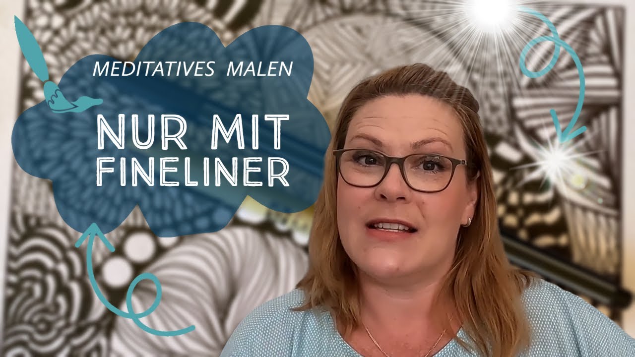 Meditatives Kritzeln - nur mit Fineliner Kunst erschaffen und entspannen Zentangle #ellabrokkoli