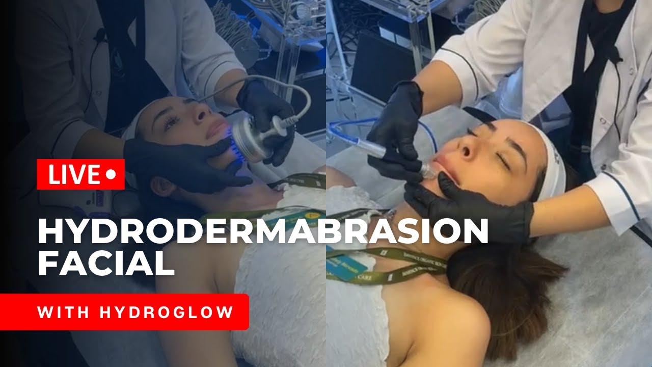 Hydrodermabrasion Facial featuring our Hydroglow System! | Live from the ICES Dallas 💚