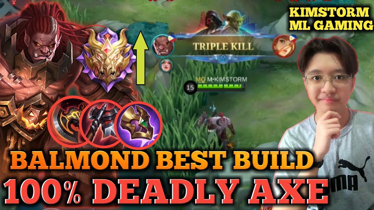 BALMOND BEST BUILD 2022 | INSANE DMG | MYTHIC RANK GAMEPLAY | KIMSTORM ML GAMING | BALMOND MLBB 2022