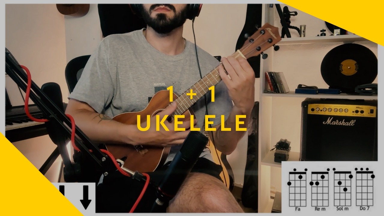 UKELELE | 1 + 1 - Maluma, Kany Garcia ( cover/tutorial) Martin Lopez