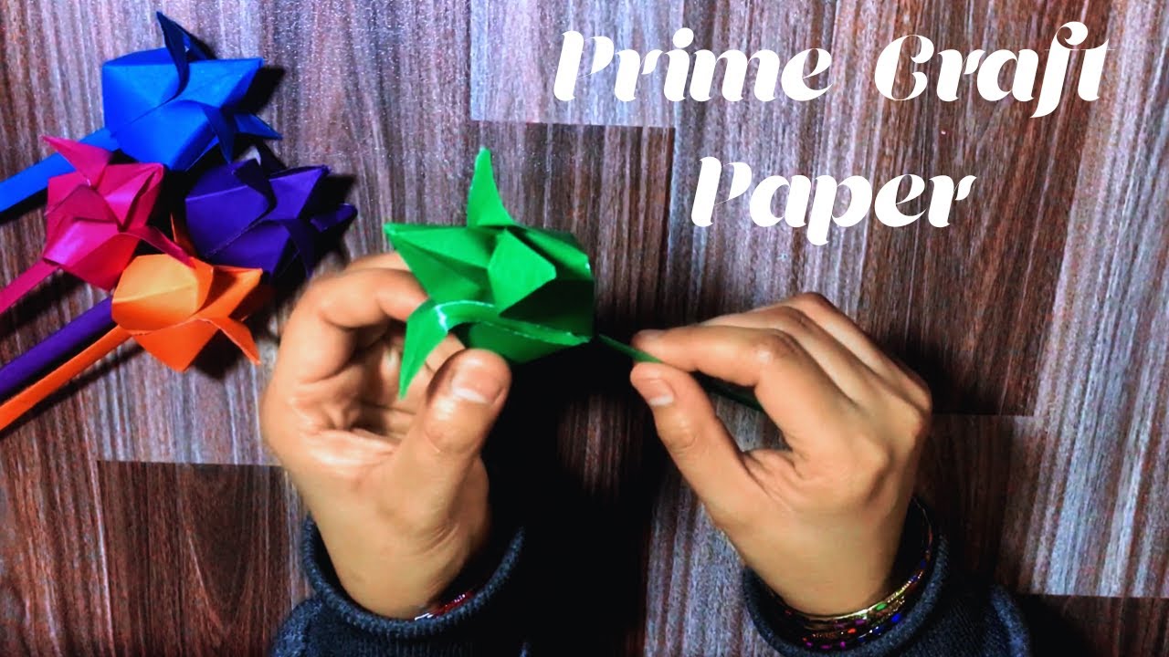 How to fold an Prime Craft Paper Tulip Paper Flower