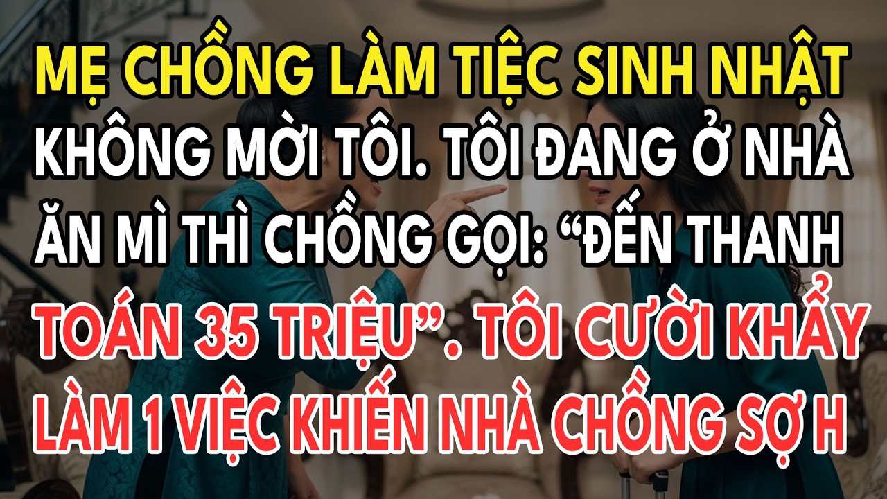 Mẹ Chồng Làm Tiệc Sinh Nhật 60 Tuổi Nhưng Không Mời Tôi. Tôi Lặng Lẽ Xem ICloud Rồi Đến Thẳng Nhà
