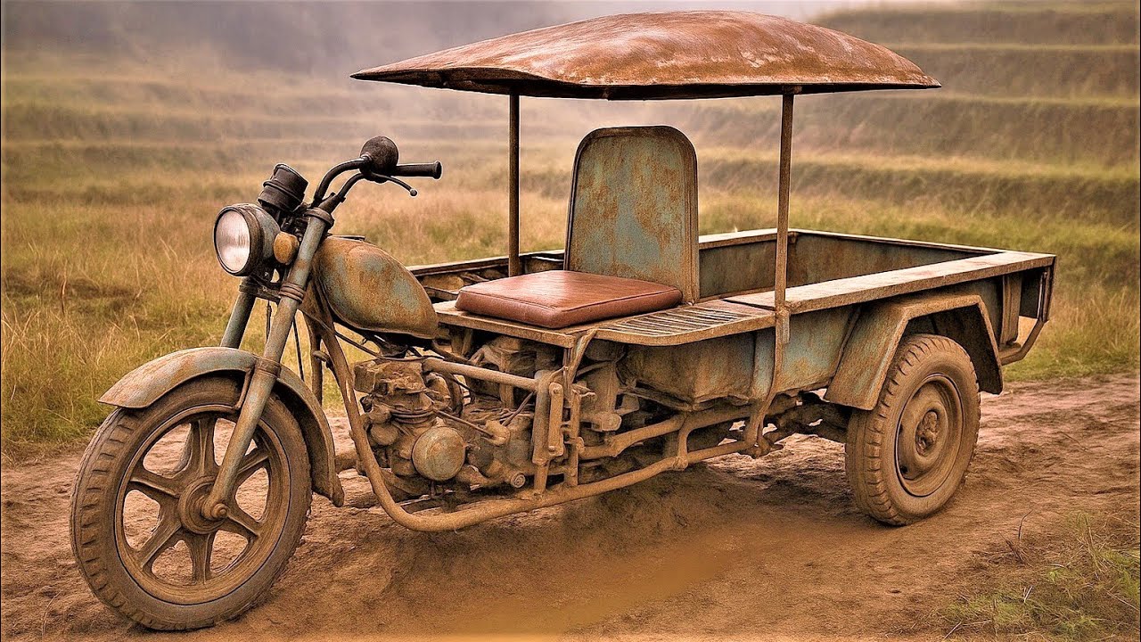 Unbelievable, Genius Boy Restores Vintage 3-Wheel Bike &ndash; Beautiful Beyond Imagination