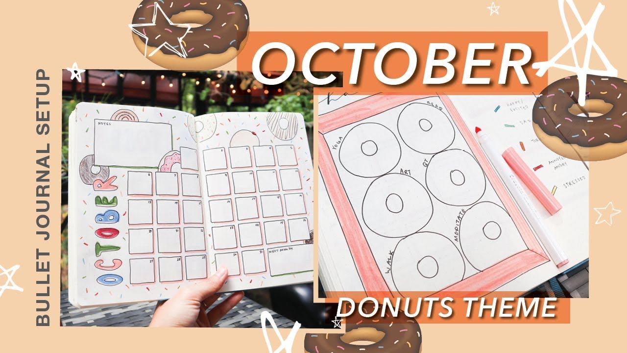 D 🍩N U T S  Bullet Journal Setup | October 2019 Plan With Me