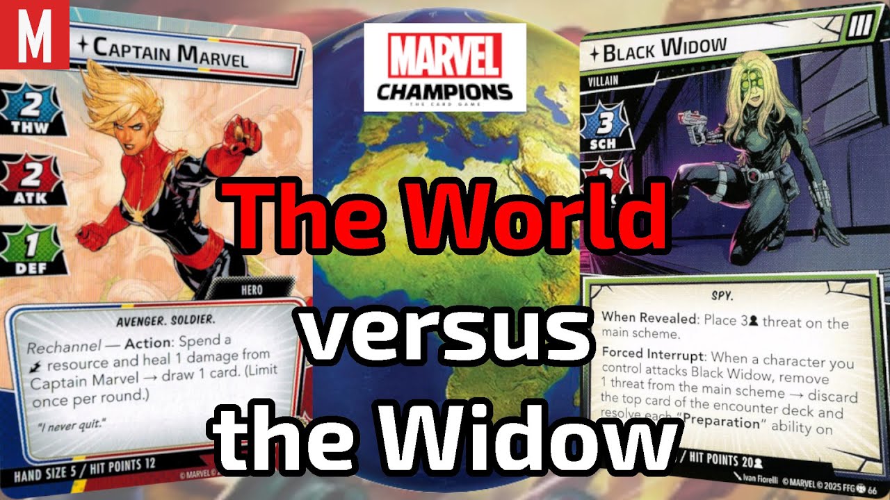 Агрессия Капитана Марвел против ЭКСПЕРТА Черной Вдовы #marvelchampions