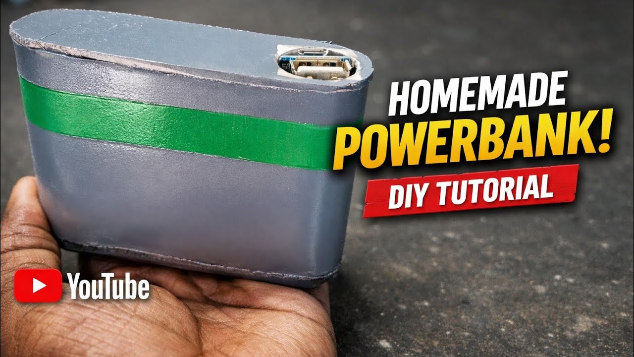 How to make powerbank/ ghar par kaisa banaya ⚡powerbank