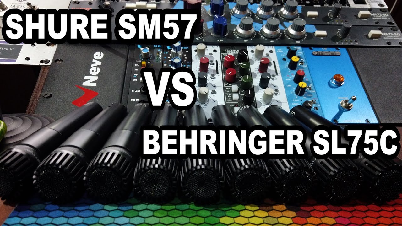 Shure sm57 vs Behringer Sl75c  🤯  LA DURA REALIDAD